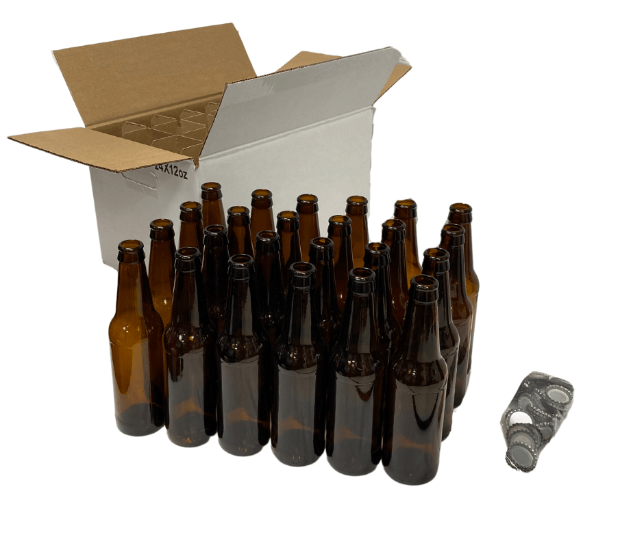 BEER Amber Crown 12oz - Closures Included - Image 2